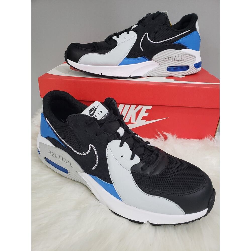 NEW Nike Air Max Excee Black White Photo Blue Sneakers Shoes DQ3993-002 Men's 13